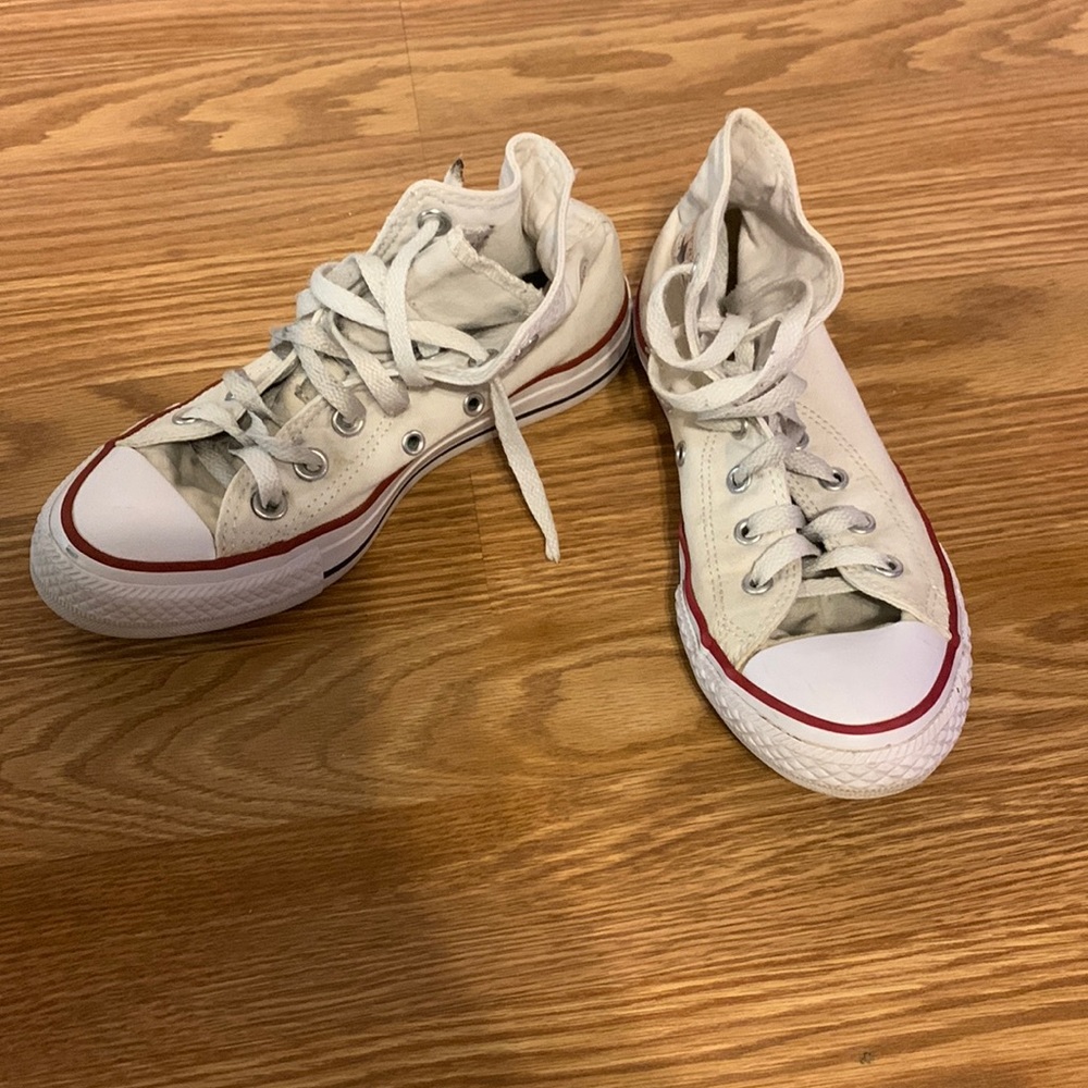 White High-top Converses